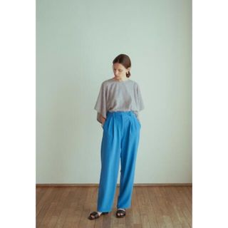 クラネ(CLANE)の CLANE  RIB STRIPE TUCK PANTS(カジュアルパンツ)