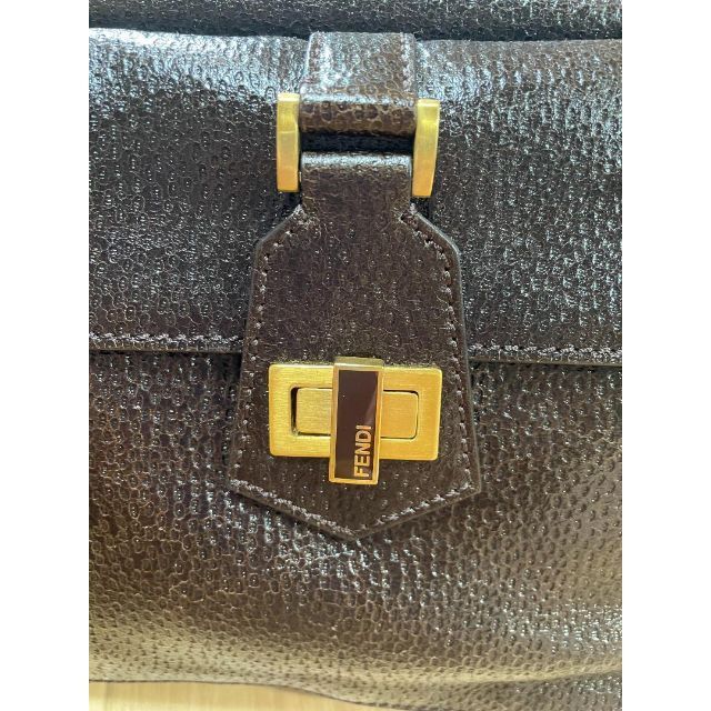 FENDI　フェンディ ヴィンテージ ハンドバッグ レディース レザー ブラウン