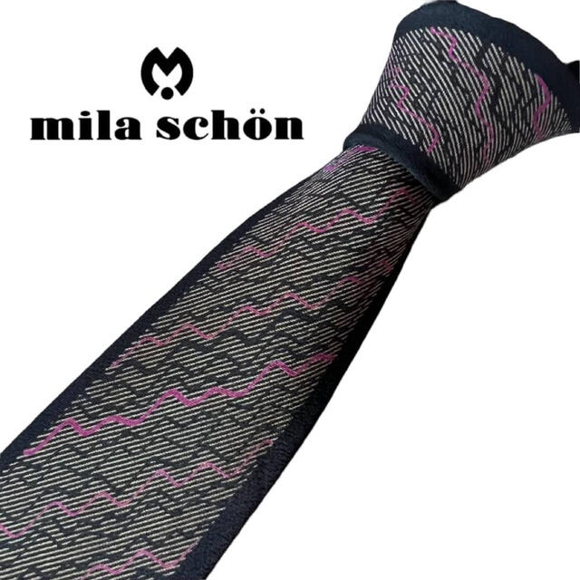 通販半額 【本日限定値下げ】Milaschon ネクタイ 総柄 シルク100