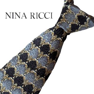 ニナリッチ(NINA RICCI)の【本日限定値下げ】NINA RICCI ネクタイ 総柄 シルク100%(ネクタイ)