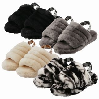 アグ(UGG)のUGG 【大人もOK】キッズ  サンダル FLUFF YEAH SLIDE(サンダル)