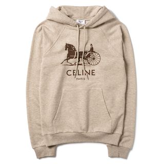 セリーヌ(celine)のCELINE ロゴ フーディ カシミア コットン パーカー サルキー(パーカー)