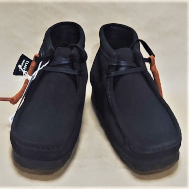 クラークス CLARKS ワラビーブーツ UKモデル 黒スエードUK8.5着！クレープカラー