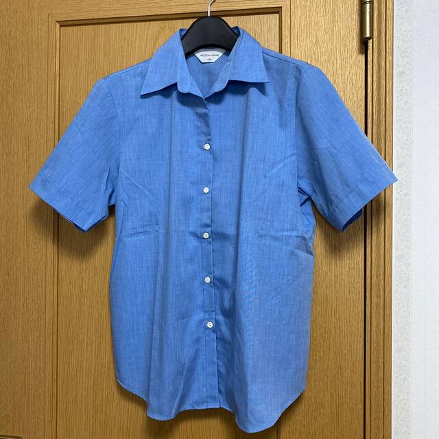東洋紡(トヨボウ)の通勤シャツＭ形状記憶日本製 レディースのトップス(シャツ/ブラウス(半袖/袖なし))の商品写真