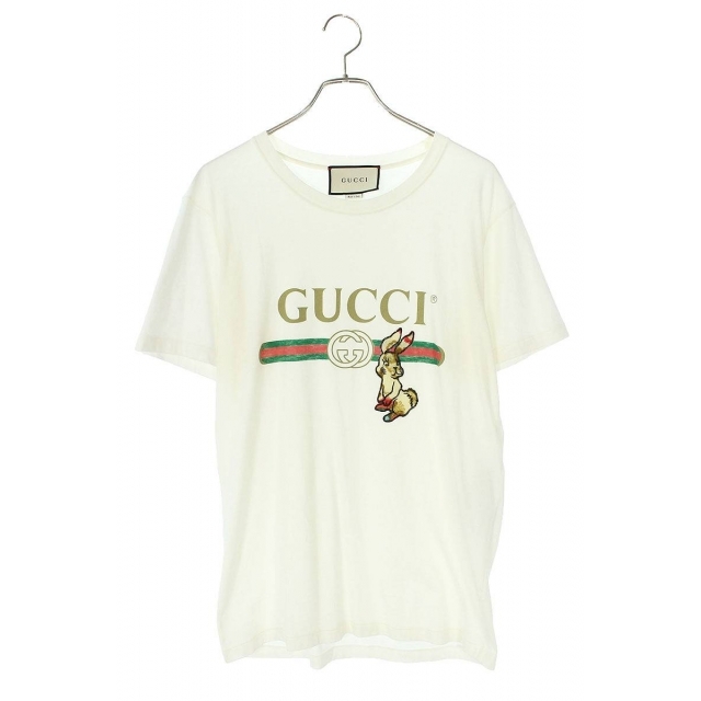 29%割引 激安/新作 Gucci - グッチ 18AW 493117 X9V42 ラビット 正規品保証 Tシャツ ロゴ メンズ GUCCI Tシャツ/カットソー(半袖/袖なし)