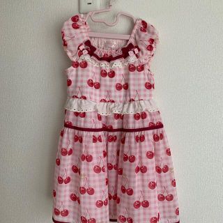 売上 高 シャーリーテンプル チェリーワンピースとカーディガンセット