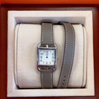 エルメス(Hermes)のHERMES／ケープコッド腕時計／エトゥープ　値下げ！(腕時計)