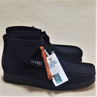 クラークス(Clarks)のクラークス CLARKS ワラビーブーツ UKモデル 黒スエードUK8.5着！(ブーツ)