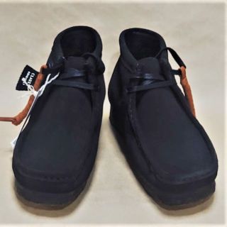 クラークス CLARKS ワラビーブーツ UKモデル 黒スエードUK8.0着！