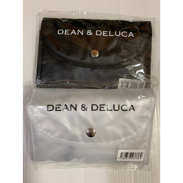DEAN & DELUCA(ディーンアンドデルーカ)のDEAN & DELUCA  ショッピングバッグ 2点　クリア　クリアブラック レディースのバッグ(エコバッグ)の商品写真