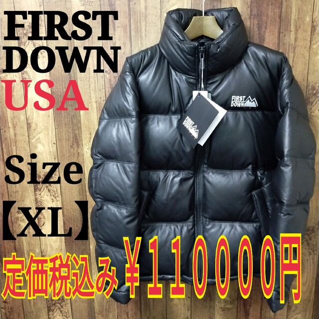 新品タグ付 FIRST DOWN レザーダウンジャケット