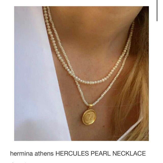 レディースHERMINA ATHENS / pearl coin necklace