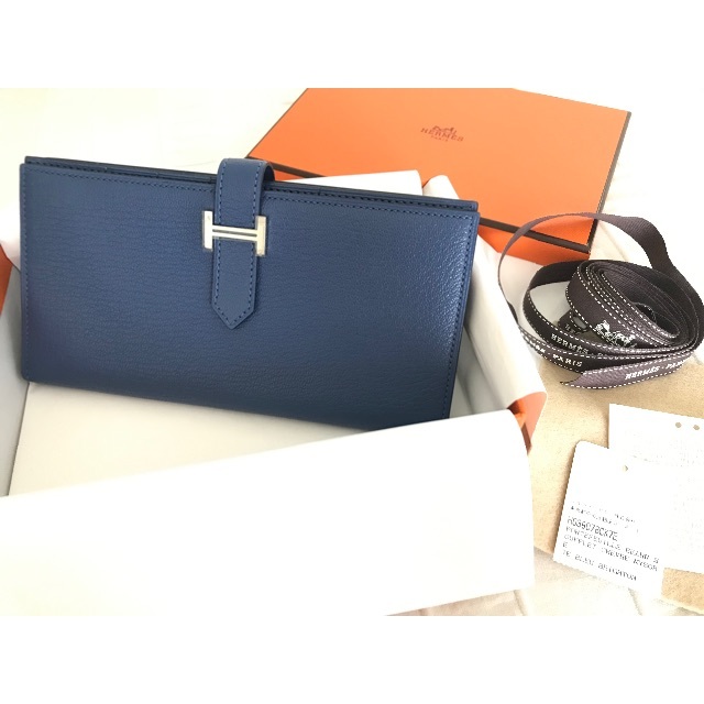 後払い手数料無料】 Hermes - エルメス ベアン スフレ ブルー