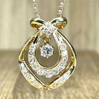 最高の輝き!k18 ダイヤ デザイン ネックレス 9.45g M887 - ネックレス