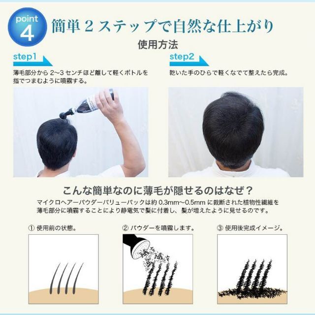 ボリュームアップヘアーファンデーションボトル白髪生え際 薄毛かくし つむじ  コスメ/美容のヘアケア/スタイリング(ヘアケア)の商品写真