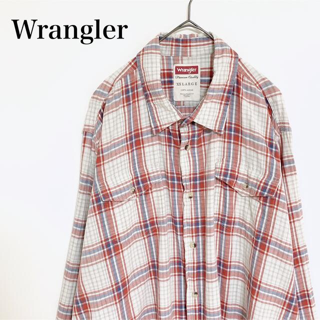 Wrangler check L/S shirt XXL