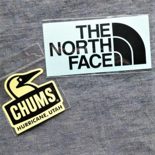 ザノースフェイス(THE NORTH FACE)の2枚組 TNF CHUMS ステッカー NN32347 CH62-1124 BK(その他)