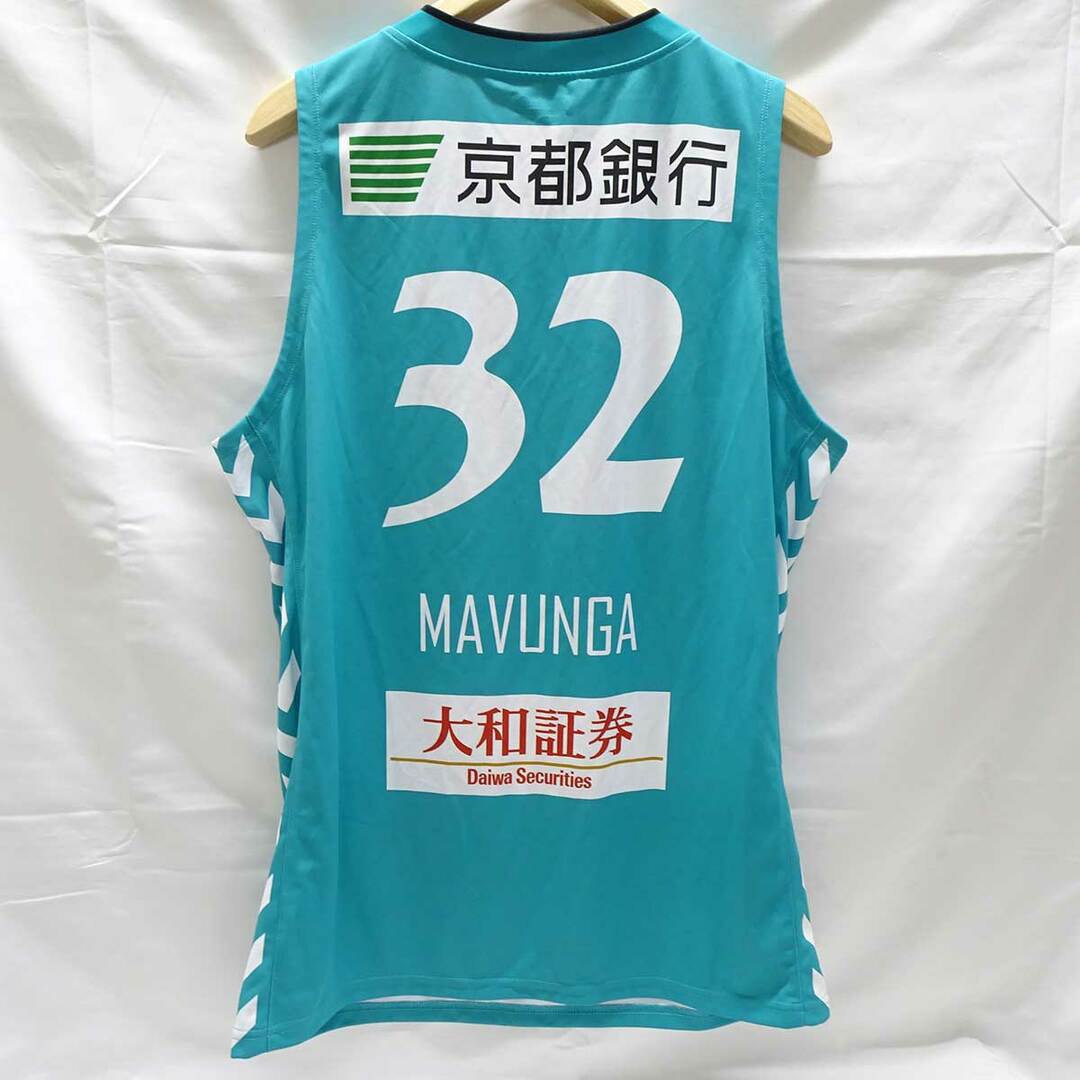 hummel(ヒュンメル)のヒュンメル 京都ハンナリーズ ユニフォーム オーセンティック 2019 #32 マブンガ B-LEAGUE ウェア L hummel サイン入り スポーツ/アウトドアのスポーツ/アウトドア その他(バスケットボール)の商品写真