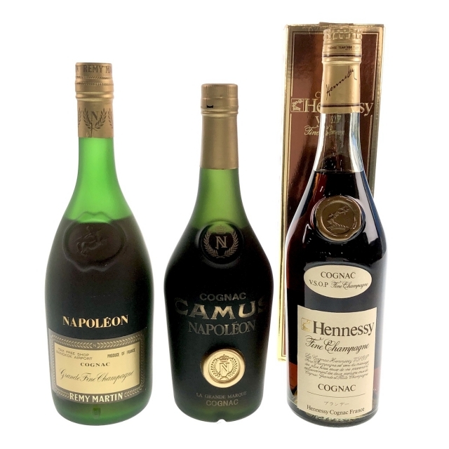 3本 REMY MARTIN CAMUS Hennessy コニャックの通販 by バイセル ラクマ店｜ラクマ