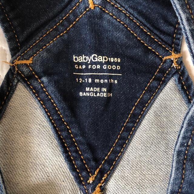 babyGAP(ベビーギャップ)のbaby GAP（ベビーギャップ）オーバーオール　デニム キッズ/ベビー/マタニティのベビー服(~85cm)(パンツ)の商品写真