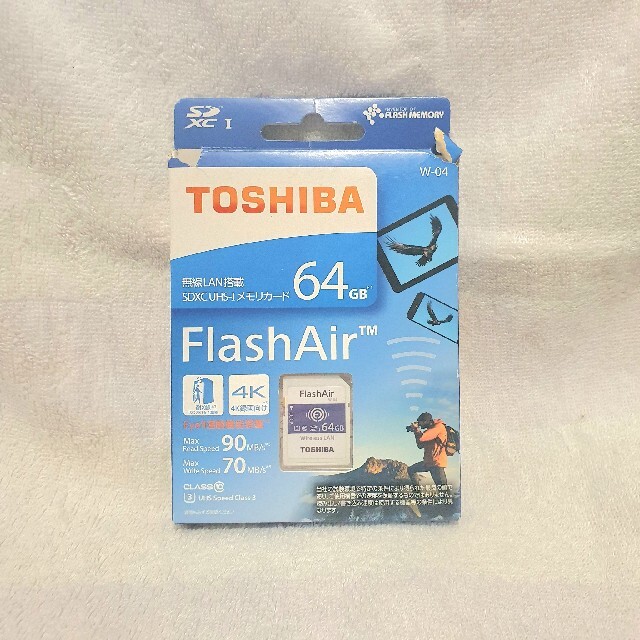 TOSHIBA 東芝 Flash Air SDカード64GB SDXC W-04