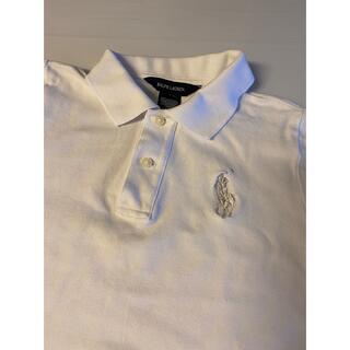 ポロラルフローレン(POLO RALPH LAUREN)のラルフローレン　白　ポロシャツ　Lサイズ　150  ガールズ　女の子　ホワイト(Tシャツ/カットソー)