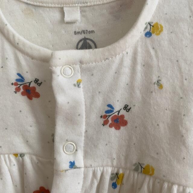 PETIT BATEAU(プチバトー)のpetitbateau プチバトー ワンピース 6m 67cm キッズ/ベビー/マタニティのベビー服(~85cm)(ワンピース)の商品写真