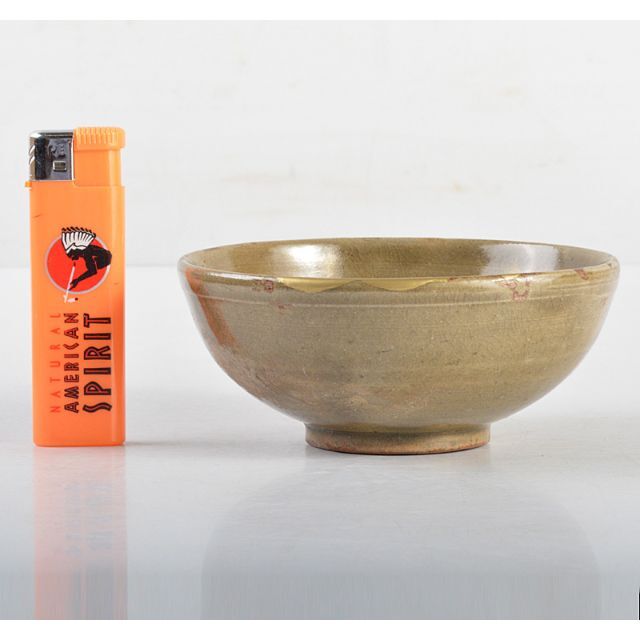 中国 越州窯青磁 茶碗 鉢 金継ぎ直し 時代箱 V R4867