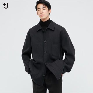 ユニクロ(UNIQLO)のUNIQLO プラスJ  ウールブレンドオーバーサイズシャツジャケット　XXL(その他)