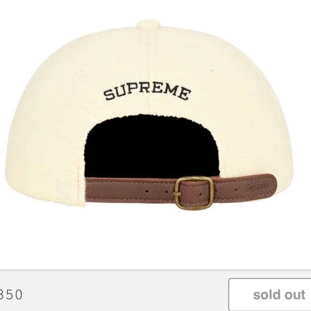 Supreme(シュプリーム)の2022 Supreme Boiled Wool Sロゴ　キャップ　ホワイト　白 レディースの帽子(キャップ)の商品写真