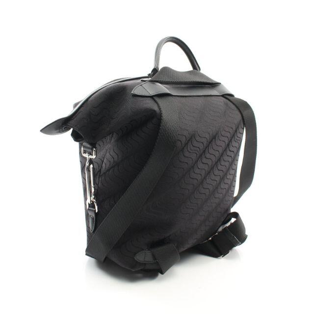 Smythson(スマイソン)のBランク バックパック リュックサック 総柄 キャンバス レザー ブラック メンズのバッグ(バッグパック/リュック)の商品写真