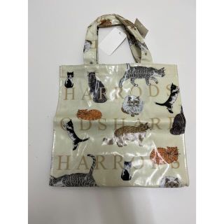 ハロッズ(Harrods)のレア　ハロッズ　トートバッグ　小　猫　ねこ　ネコ　キャット(トートバッグ)