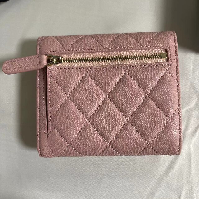 特別価格】CHANEL シャネル 長財布 ラウンドジップ ドーヴィル ピンク