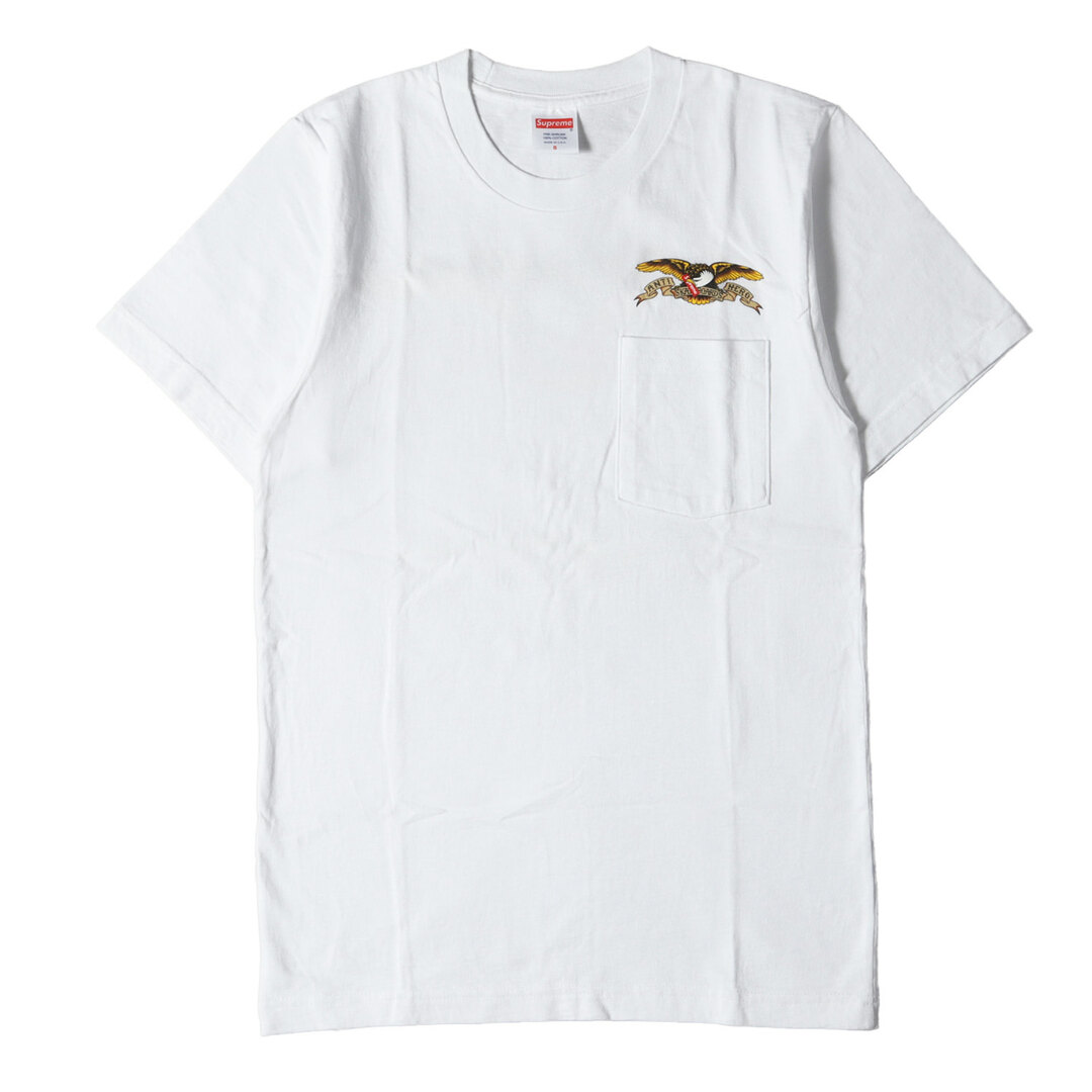 supreme×ANTI HERO ロゴ ポケット Tシャツ