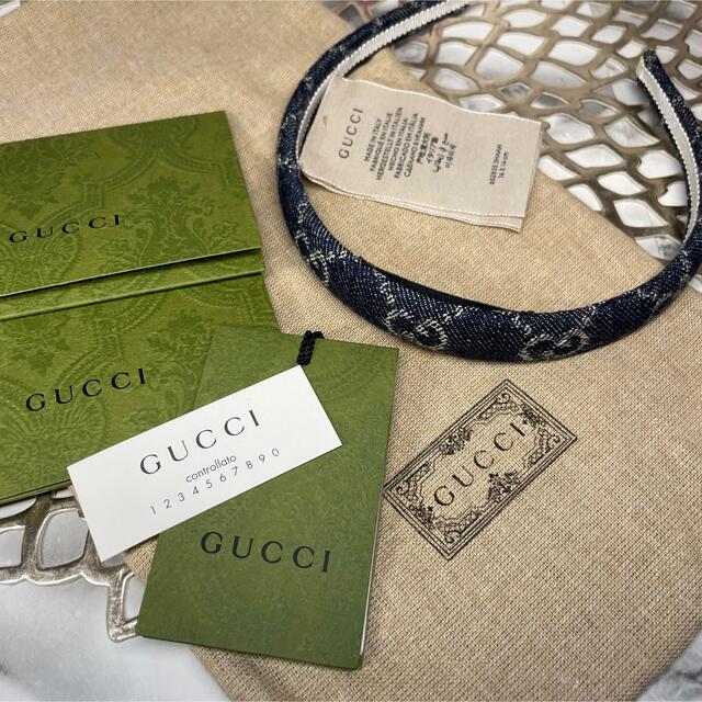 GUCCI エコ ウォッシュドデニム ヘアバンド - www.nigerianabii.org