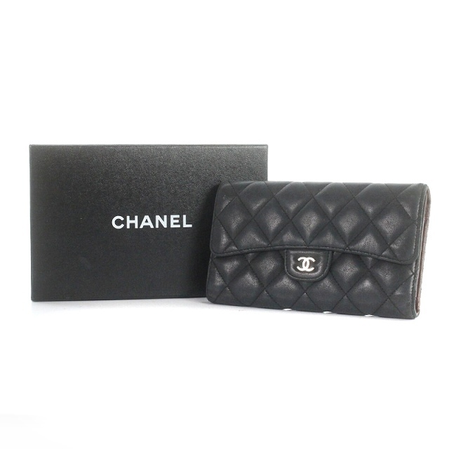 CHANEL(シャネル)のシャネル CHANEL マトラッセフラップ 長財布 黒 レディースのファッション小物(財布)の商品写真