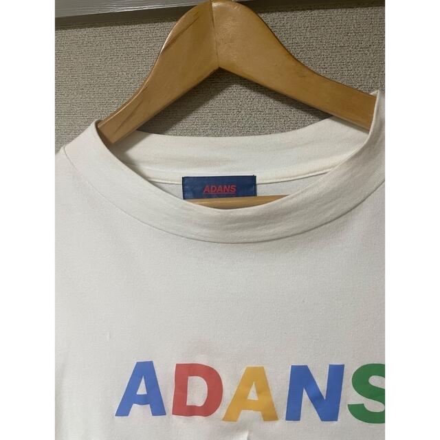 ADANS アダンス Tシャツ ロング丈 ビックサイズ モックネック ホワイト | フリマアプリ ラクマ
