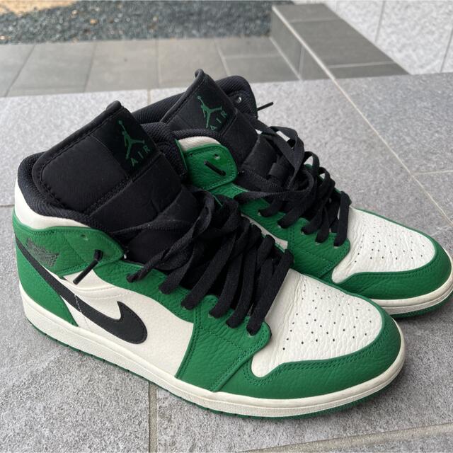 NIKE AIR JORDAN 1 MID PINE GREEN