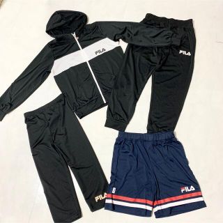 フィラ(FILA)の美品　FILA フィラ　ジャケット　パンツ　4点セット　150、140(パンツ/スパッツ)