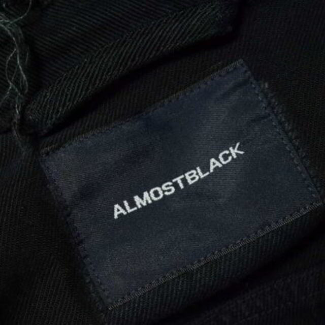 ALMOSTBLACK バックプリント オーバーサイズ デニム ジャケット ALMOSTBLACK バックプリント オーバーサイズ デニム ジャケット