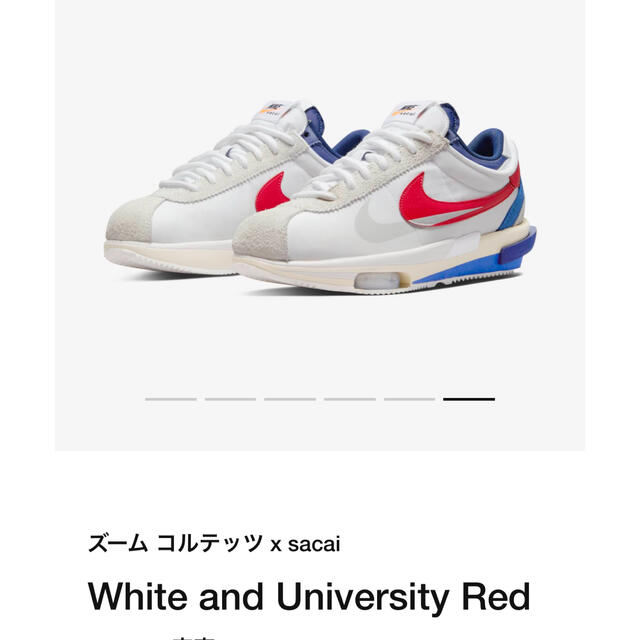 NIKE(ナイキ)のサト様専用NIKE × sacai ズーム コルテッツ Zoom Cortez  メンズの靴/シューズ(スニーカー)の商品写真