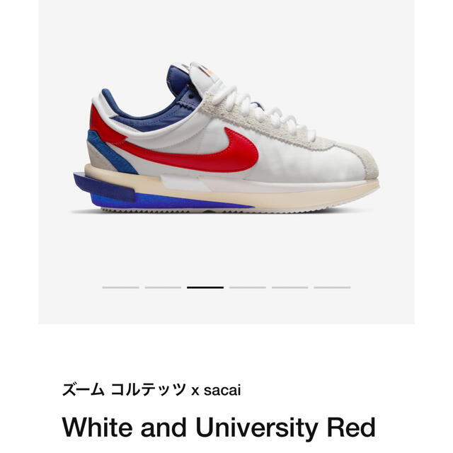 NIKE(ナイキ)のサト様専用NIKE × sacai ズーム コルテッツ Zoom Cortez  メンズの靴/シューズ(スニーカー)の商品写真