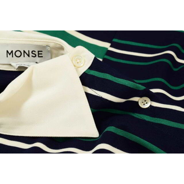 MONSE ボーダー コットン ワンピース