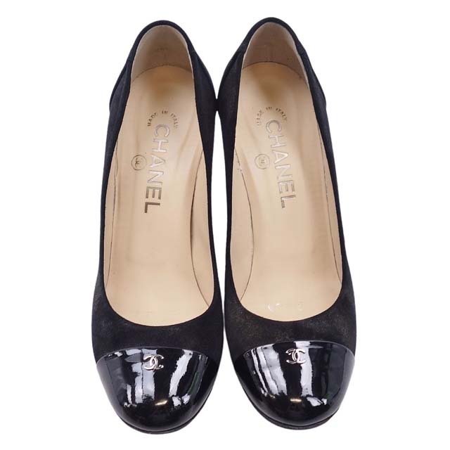 CHANEL - シャネル パンプス 12A ココマーク G28460 ラメ CHANEL - シャネル パンプス 12A ココマーク G28460 ラメ