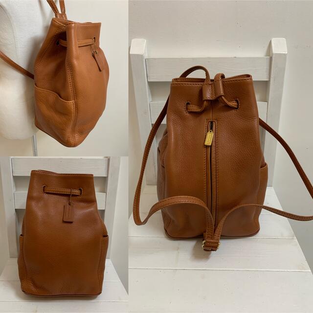 COACH(コーチ)のOLD COACH オールドコーチ ITALY製 4922 シボレザーリュック レディースのバッグ(リュック/バックパック)の商品写真