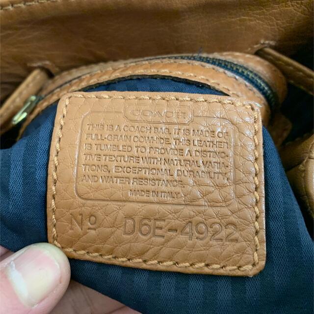 COACH(コーチ)のOLD COACH オールドコーチ ITALY製 4922 シボレザーリュック レディースのバッグ(リュック/バックパック)の商品写真