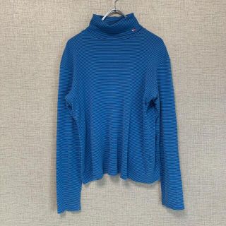 トミーヒルフィガー(TOMMY HILFIGER)のトミーヒルフィガー　90s 00s  アメリカ古着　ボーダー　古着　used(カットソー(長袖/七分))