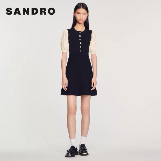 ❤人気新作 新品   Sandro ひざ丈ワンピース