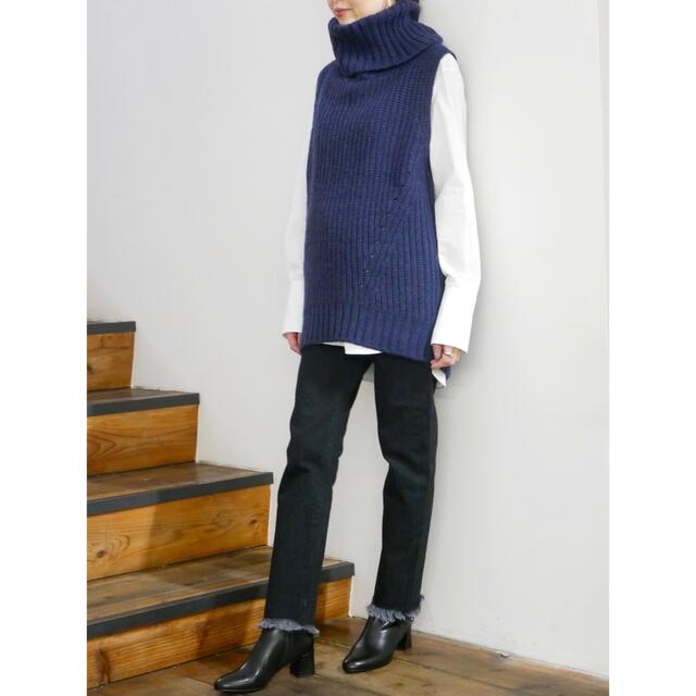 DEUXIEME CLASSE(ドゥーズィエムクラス)のCINOH 20AW NO SLEEVE TURTLE NECK KNIT  レディースのトップス(ニット/セーター)の商品写真