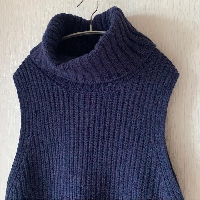 DEUXIEME CLASSE(ドゥーズィエムクラス)のCINOH 20AW NO SLEEVE TURTLE NECK KNIT  レディースのトップス(ニット/セーター)の商品写真